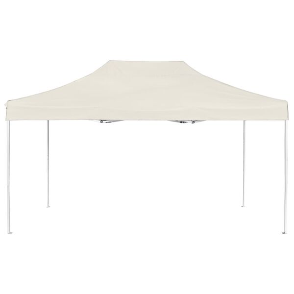 vidaXL Gazebo Professionale Pieghevole in Alluminio 4,5x3 m Crema