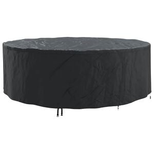 vidaXL Copertura per mobili 279 x 279 x 71 cm Tessuto Oxford 420D Nero