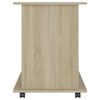 vidaXL Mobiletto con Ruote Rovere Sonoma 60x45x60 cm Legno Multistrato
