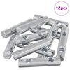 vidaXL Dado 12 pz Zincato 60 x 12 mm Ferro