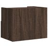 vidaXL Comodino a Muro Rovere Marrone 45x30x35 cm
