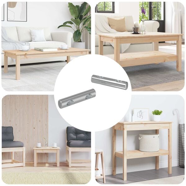 vidaXL Dado 2 pcs Zincato 60 x 12 mm Ferro