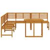 vidaXL Set Panchina da Giardino 4 pcs Marrone legno massello di acacia