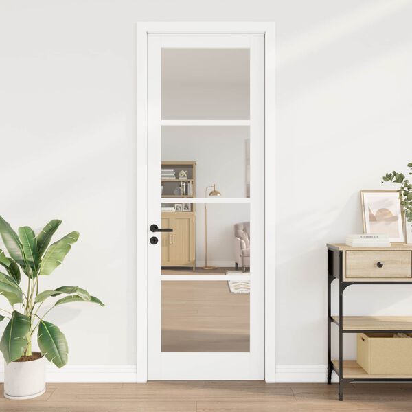 vidaXL Porta Interna ORKDAL Bianco Primerizzato 78 x 232 cm