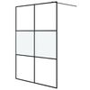 vidaXL Parete Doccia Walk in 140x195 cm Vetro Semi Smerigliato ESG