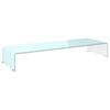 vidaXL Supporto TV / Rialzo Monitor in Vetro Verde 90x30x13 cm
