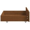 vidaXL Giroletto con 4 Cassetti Ambra Legno Massello di Pino 160x200cm