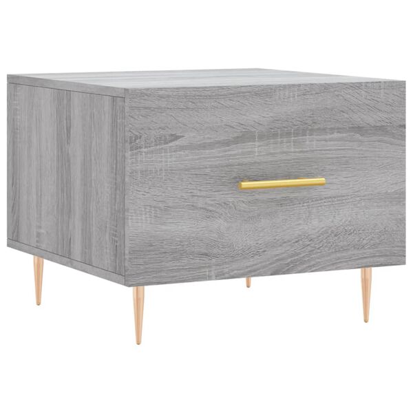 vidaXL Tavolino da Salotto Grigio Sonoma 50x50x40 cm Legno Multistrato