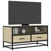 vidaXL Mobile TV Rovere Sonoma 80x34,5x40 cm Legno Multistrato Metallo