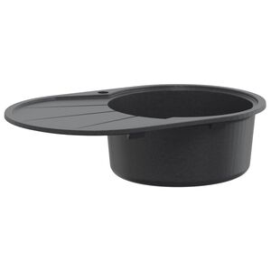 vidaXL Lavello da Cucina a Vasca Singola Granito 77 x 49 x 20.5 cm