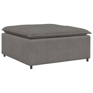 vidaXL Modulo Poggiapiedi Divano Modulare Grigio Chiaro 100x100x48 cm