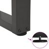 vidaXL Gambe per Tavolino da Caff&egrave; a Forma di V 2 pz Antracite 50x(42-43,3) cm Acciaio