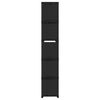 vidaXL Mobile per 15 Scatole a Cubo Nero 103x30x175,5 cm in Tessuto