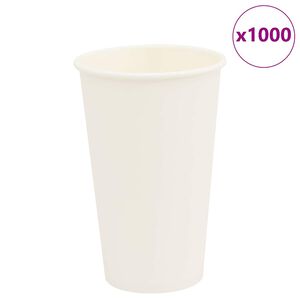 vidaXL Bicchieri da Caff&egrave; in Carta 1000 pz 16oz 400ml Bianco