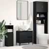 vidaXL Mobile da Bagno Rovere Nero 65 x 33 x 60 cm Legno multistrato