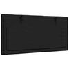 vidaXL Cuscino Testiera Hanko Nero 100 cm in Tessuto