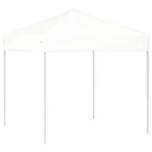 vidaXL Tenda per Feste Pieghevole Bianca 2x2 m