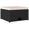 vidaXL Set Divani da Giardino 4 pz con Cuscini in Polyrattan Nero