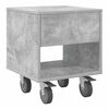 vidaXL Comodino 2 pcs Grigio cemento 40,5 x 40 x 48 cm