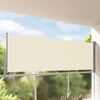 vidaXL Tenda da Sole Laterale Retrattile 120 x 300 cm Crema