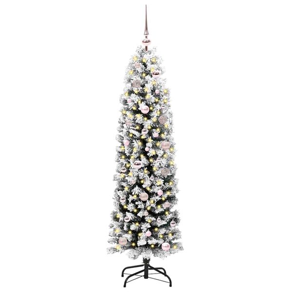 vidaXL Albero di Natale artificiale con 150 LED Verde 150 cm