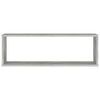 vidaXL Mensole Parete Cubo 2pz Grigio Cemento 80x15x26,5cm Multistrato