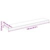 vidaXL Scaffali a Parete 4 pz Bianco Lucido 120x23,5x3,8 cm in MDF