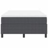 vidaXL Letto a molle Grigio Scuro e Bianco 120 x 200 cm