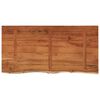 vidaXL Piano Bagno 120x60x3,8 cm Rettangolare Legno Massello di Acacia