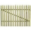 vidaXL Cancello Giardino con Paletti Legno Pino Impregnato 100x75 cm
