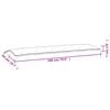 vidaXL Cuscini Panca Giardino 2pz Crema Mélange 180x50x7 cm Tessuto