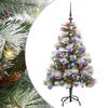 vidaXL Albero di Natale artificiale Verde e bianco 120 cm