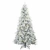 vidaXL Albero di Natale Artificiale con Rami Pieghevoli Bianco 240 cm