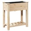 vidaXL Vaso da giardino con lo scaffale Beige 71 x 37 x 76,5 cm