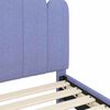 vidaXL Struttura letto bambini con testata Blu jeans 90 x 190 cm