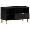 vidaXL Mobile Porta TV Nero 80x33x46 cm in Legno Multistrato