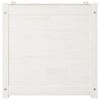vidaXL Fioriere da Giardino 2 pz Bianche 60x60x60 cm in Legno di Pino