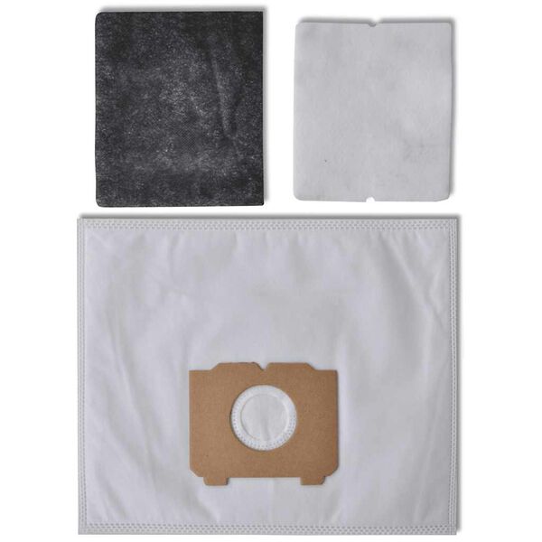 vidaXL 25 pz Sacchetti per aspirapolvere con filtri per AEG, Progress, Tornado