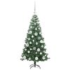 vidaXL Albero di Natale con 150 LED con supporto Verde 120 cm PVC
