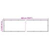 vidaXL Paravento Balcone Antracite 75x500 cm in Tessuto Oxford