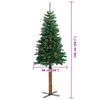 vidaXL Albero di Natale snodato con 150 LED con supporto Verde 150 cm