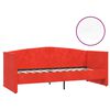 vidaXL Dormeuse con Materasso USB Rosso Vino in Velluto 90x200 cm