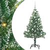 vidaXL Albero di Natale Artificiale Imbiancato con Luci LED 120 cm