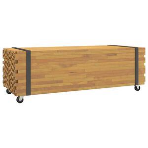 vidaXL Tavolino da Salotto 110x45x35 cm in Legno Massello di Teak