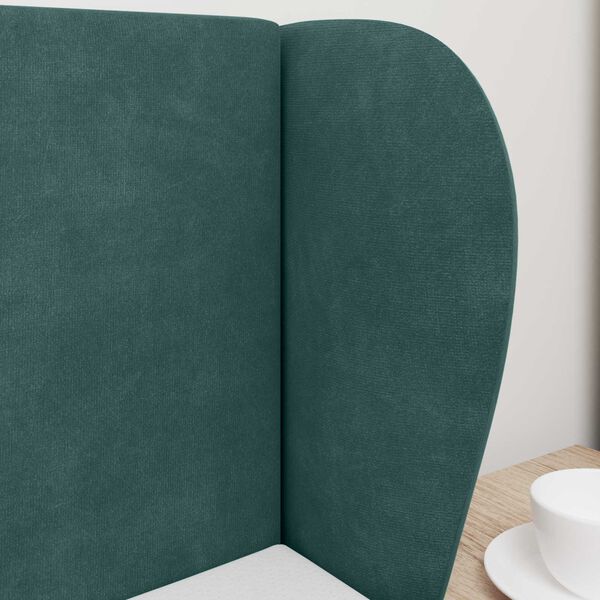 vidaXL Orecchia della Testata Verde 40 x 23 x 6 cm Velluto