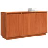 vidaXL Credenza Rovere Marrone 111 x 34 x 60 cm Pino massello