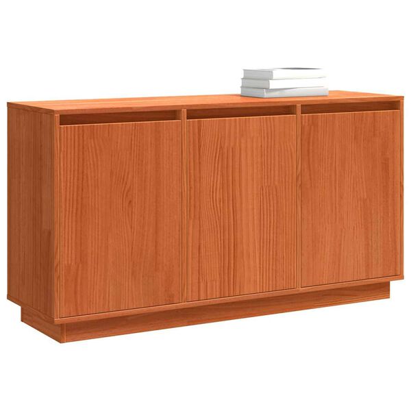 vidaXL Credenza Rovere Marrone 111 x 34 x 60 cm Pino massello