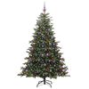 vidaXL Albero di Natale artificiale con 300 LED Verde 210 cm