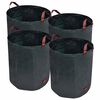 vidaXL Sacco da giardino per rifiuti verde scuro 4 pezzi 272 L 150 g/sqm