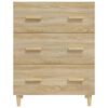 vidaXL Credenza Rovere Sonoma 70x34x90 cm in Legno Multistrato